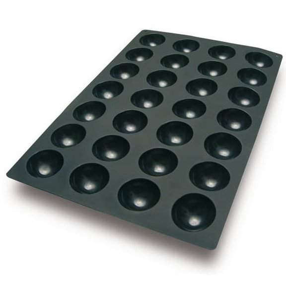 Silikomart Silicone Bakeware Half-Sphere 3 Oz, 2.75" dia. x 1.37"H, 28/mold