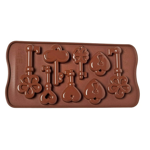 Silikomart Silicone Easy Chocolate Mold, Keys