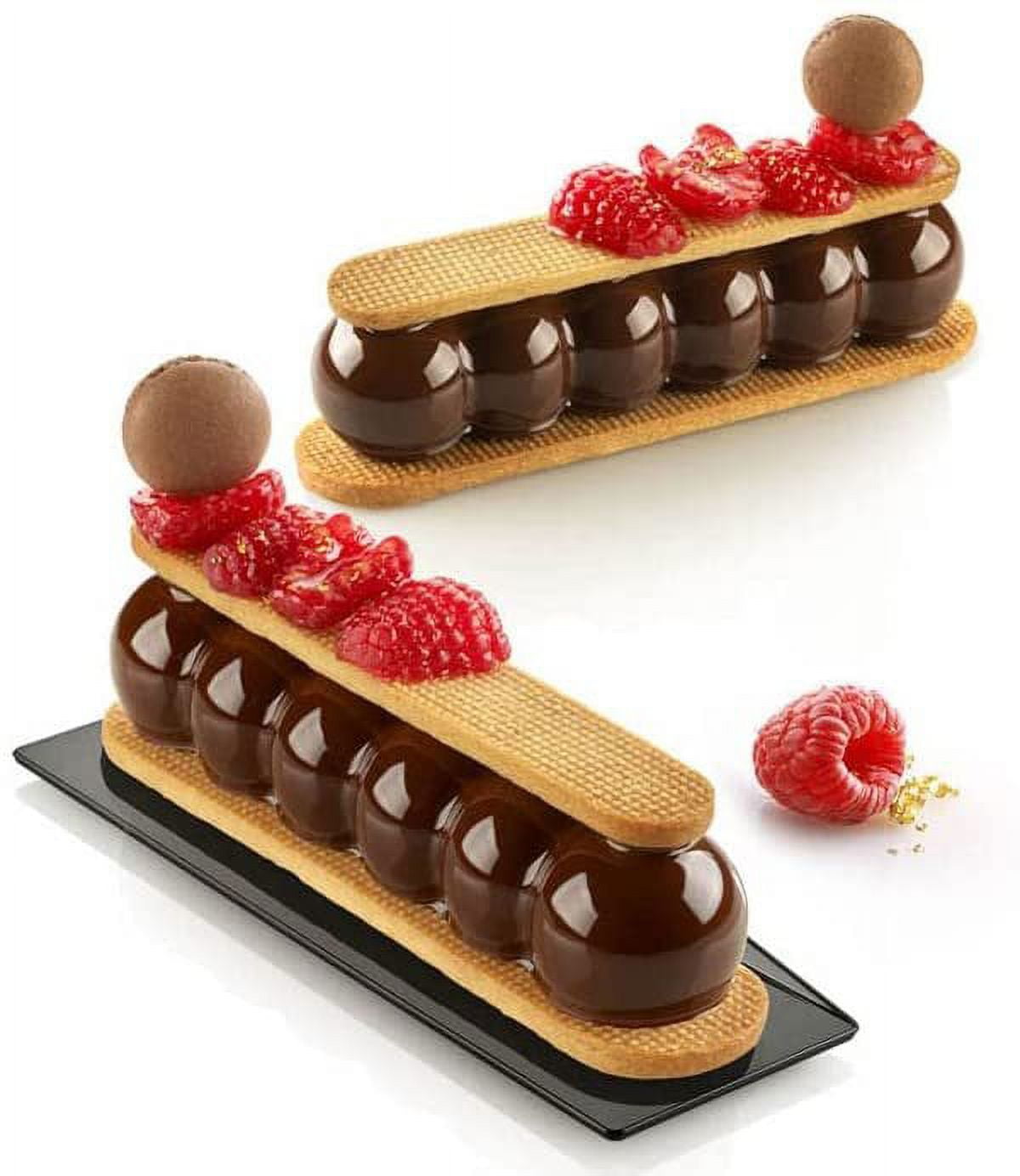 Silikomart Silicone Mould Truffle Eclair 75 with cutter 