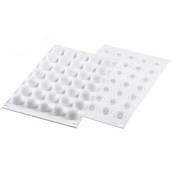 Silikomart Truffles5 Silicone Mold with 35 Cavities, Each 0.86 Inch Diameter x 1.77 Inch High