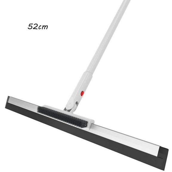 Silikone Skraber Kost Yannianjz Silicone Magic Broom, Floor Squeegee and Scraper, Bathroom Window Wiper, Water Scraper for Tile, Glass, No Streak Cleaning Tool, Extendable Handle Floor Brush