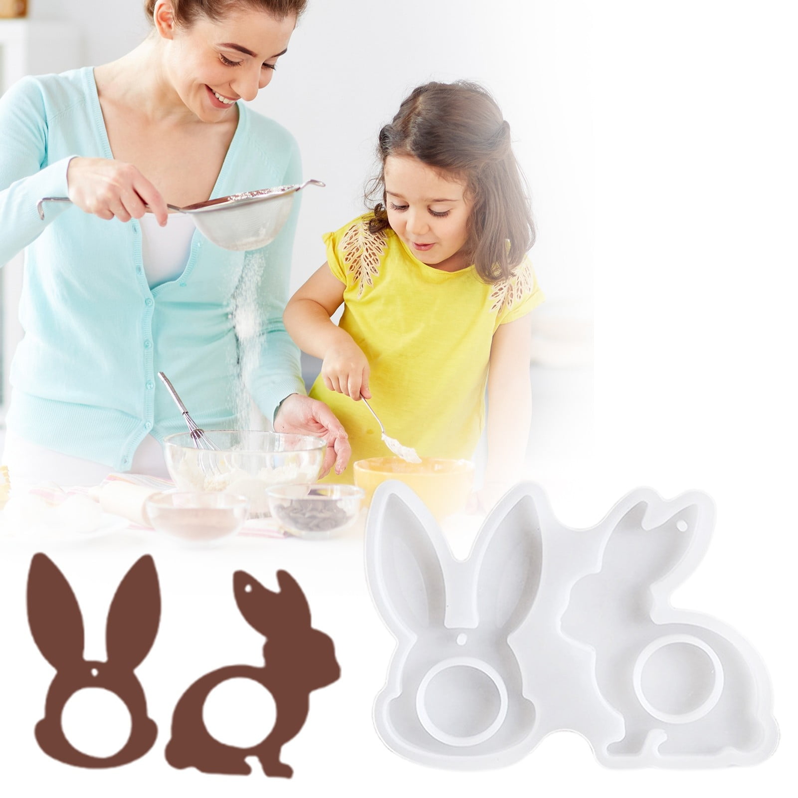 Weihnachts Silikonformen Set - 4-teilig Mit Tannenbaum, Stern & Herz Motiven