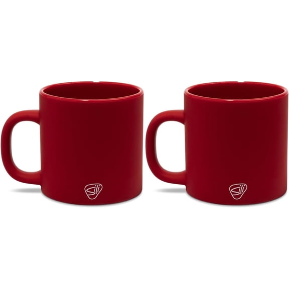Silipint 16oz Silicone Coffee Mug – Unbreakable Dishwasher Safe Microwave Oven & Freezer Compatible Travel Mug – Non-Toxic Reusable Cup for Hot Coffee Tea or Cold Drinks, Classic Red - Pack of 2