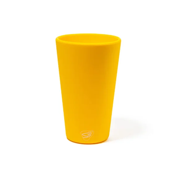 Silipint Silicone 16 oz Classic Color Pint Glass, Yellow