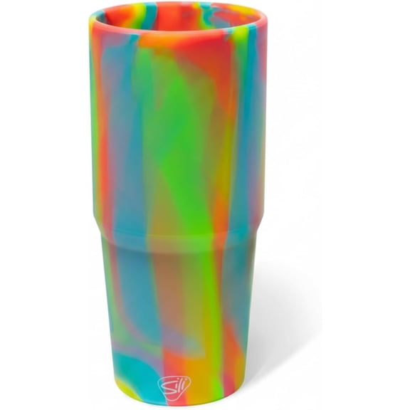 Silipint: 32oz Silicone TUMBLER, Unbreakable, Non-Toxic, Dishwasher Safe - Sugar Rush