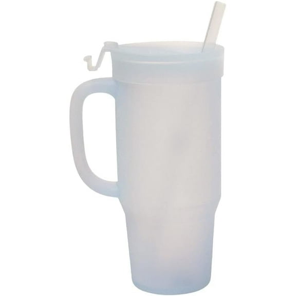 Silipint Silicone 32 oz Humbler (Handled Straw Tumbler), Icicle