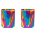 thumbnail image 1 of Silipint: Rocks Glasses 12oz: 2 Pack - Hippie Hops - Silicone Cocktail Cups, Unbreakable, Hot/Cold Drinks, Dishwasher-Microwave-Freezer-Oven Safe, 1 of 8