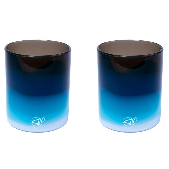 Silipint Rocks Glasses 12oz 2 Pack Moon Beam Silicone Cocktail