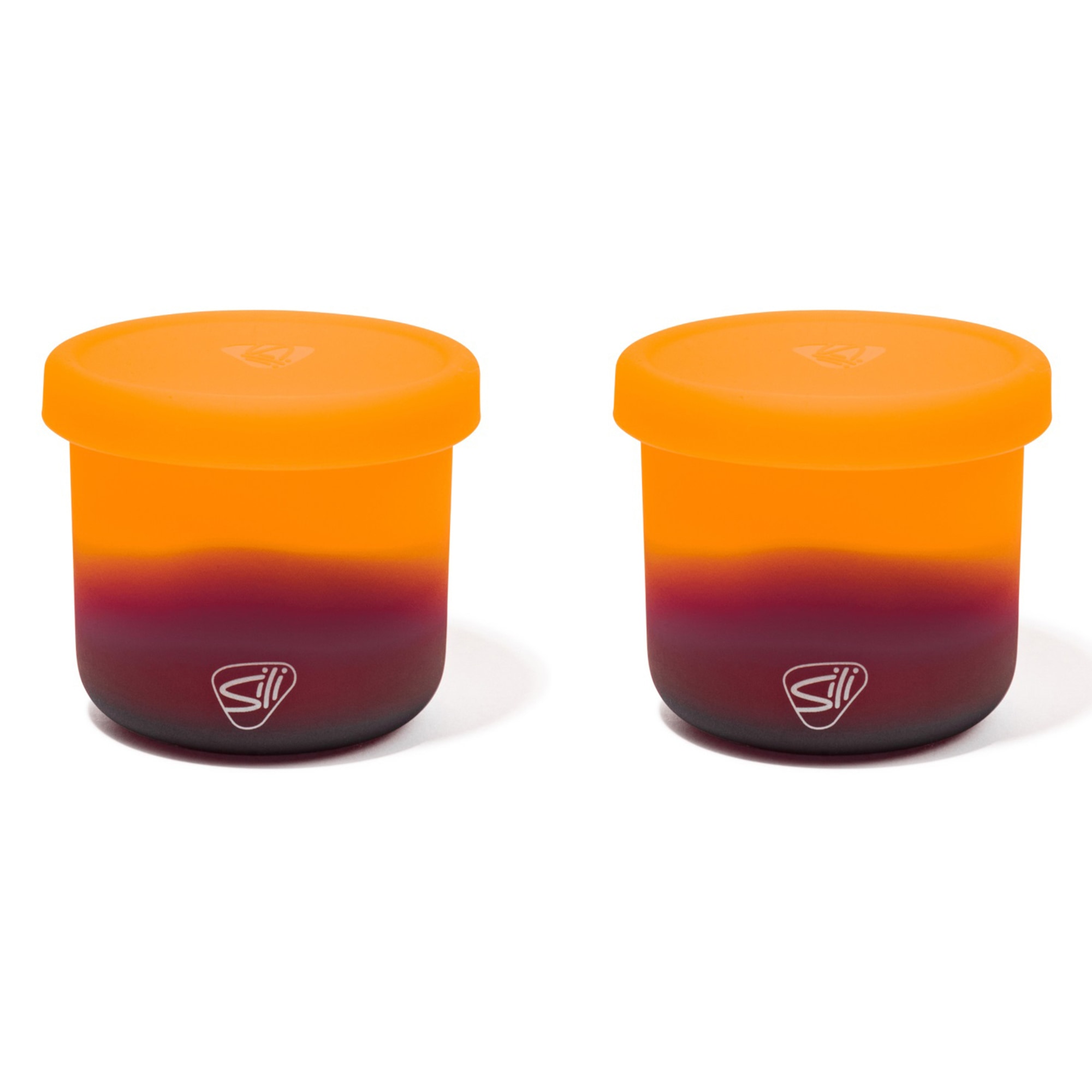 Silipint: Silicone 10oz Lidded Bowls: 2 Pack Sun Storm