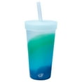 thumbnail image 1 of Silipint: Silicone 22oz Straw Tumbler: Mountain Air - Reusable, Unbreakable, Flexible, Hot/Cold, Airtight Lid, Travel, 1 of 6