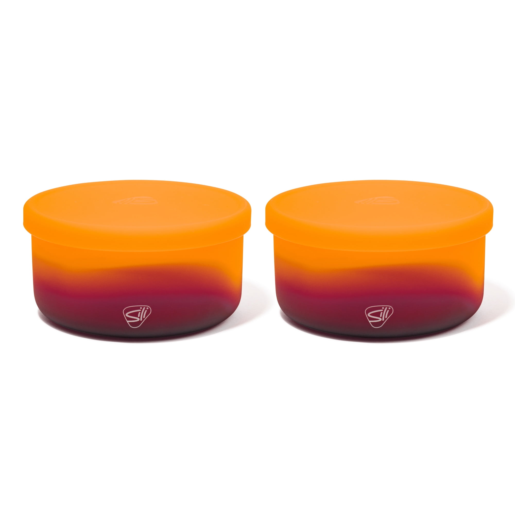 Silipint: Silicone 30oz Lidded Bowls: 2 Pack Sun Storm