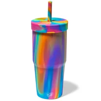 Silipint Silicone 32 oz Straw Tumbler, Hippie Hops