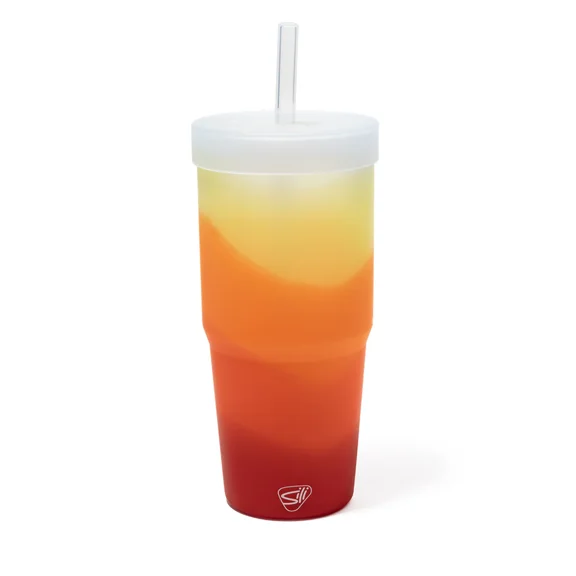 Silipint Silicone 32 oz Straw Tumbler, Marigold
