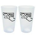 Silipint State Pint Glasses 16oz 2 Pack Maryland Icicle Silicone