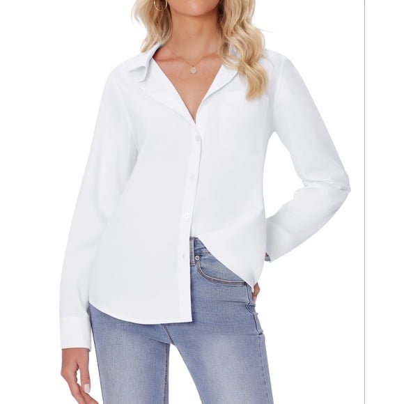 Square Sleeveless Shirt Women White Wrinkled Collar Cotton
