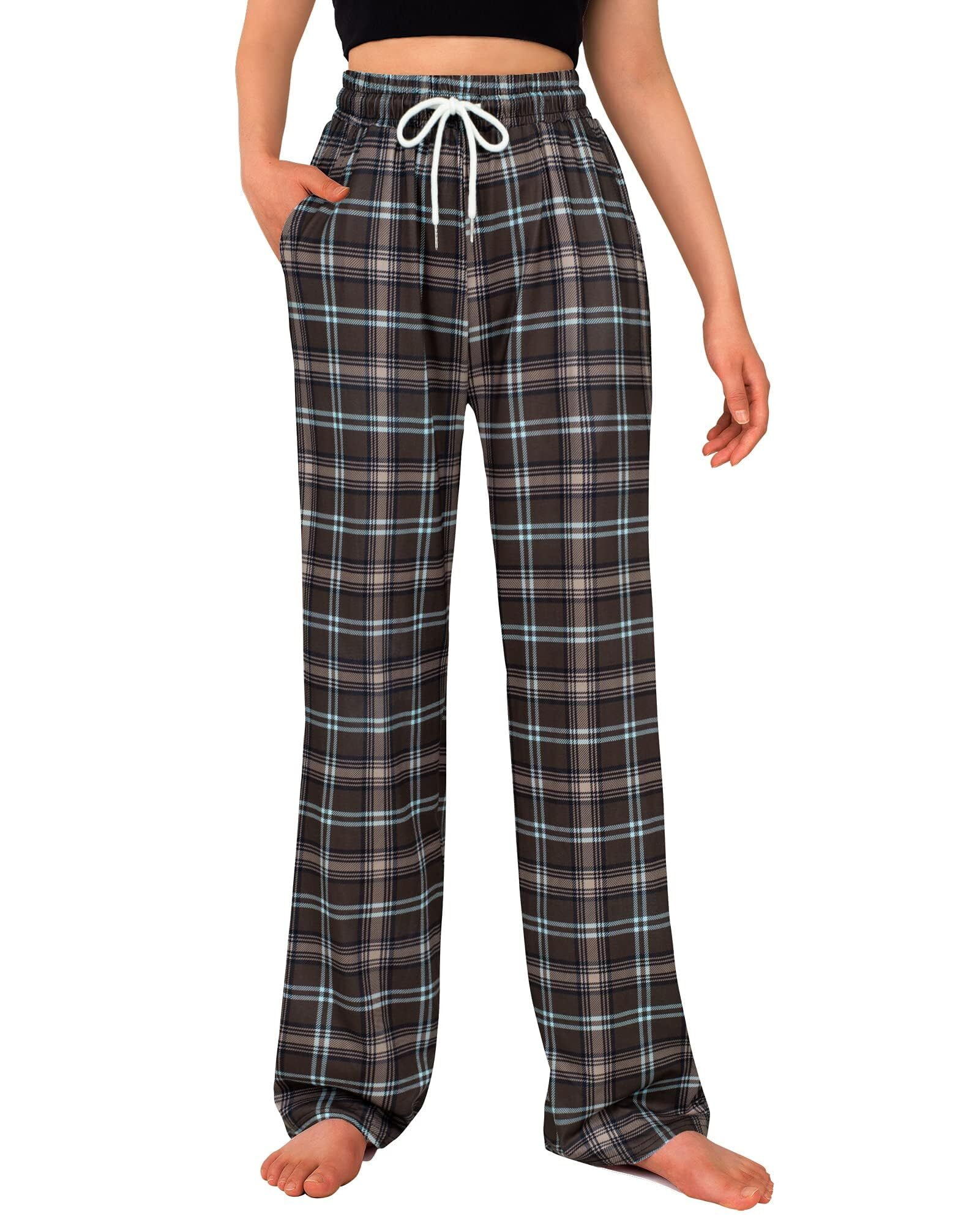 Siliteelon Women's Pajama Pants, Cotton, Drawstring, Pockets