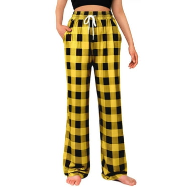 Just Love Women's Buffalo Plaid Pajama Pants, Comfy Cotton Loungewear