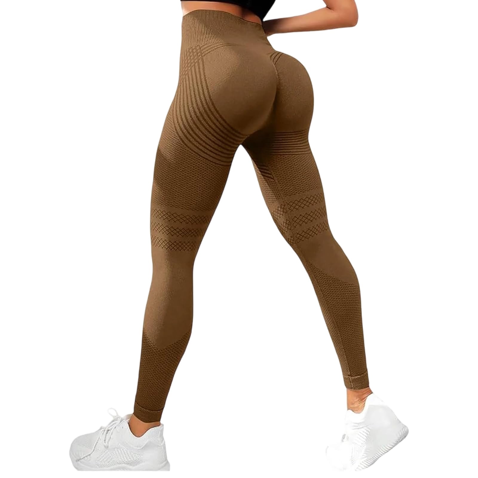 Silix 3D Cellulite Leggings, Womens High Waist Compression Resistance Band Leggings, Butt Lifting Tummy Control Yoga Pants