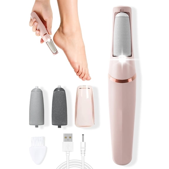 Silk 3 Pro Callus Remover, 2026 Upgraded 3rd Electric Callus Remover for Feet, Foot File Callus Remover Pedicure Tools with 2 Speeds, for Dry/Calluses/Cracked/Hard Skin - Soft Smooth Skin(Pink)