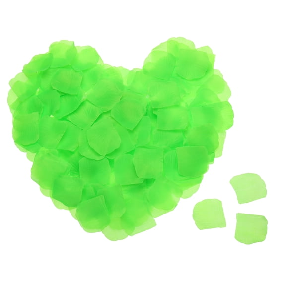 Silk Artificial Flower Rose Petals, Light Green Faux Flowers 2x2 Inch 3200Pcs