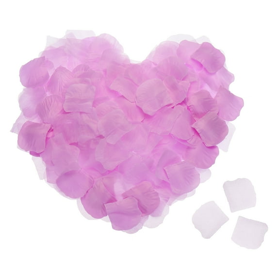 Silk Artificial Flower Rose Petals, Light Purple Faux Flowers 2x2 Inch 3200Pcs