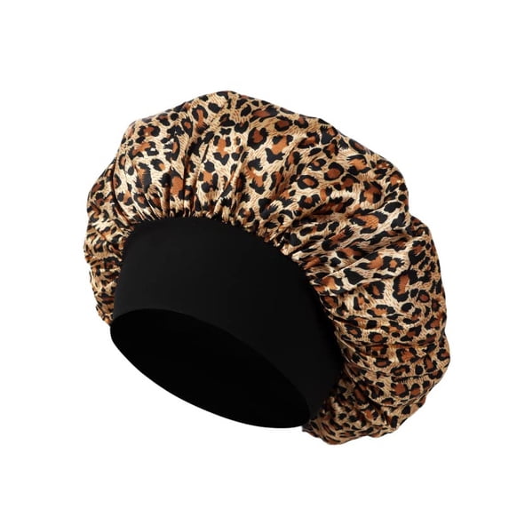 Silk Bonnet Wide-Band High-Elasticity Headscarf, Women Satin Bonnet Hair Wrap for Beauty , Shower , Hair Care Cap for Women, Satin Sleep Cap