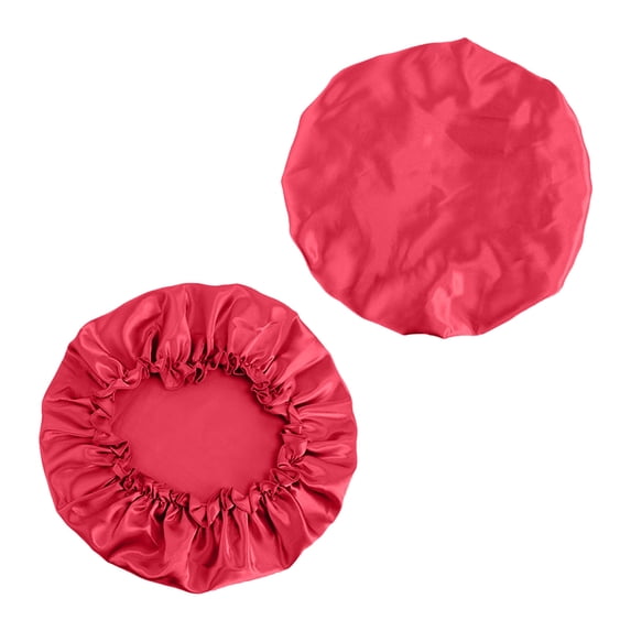 Silk Bonnet for Sleeping, Large Silk Bonnet, Reusable Satin Jumbo Bonnet for Women to Protect Hair, Black Women Hair Dry Bonnets