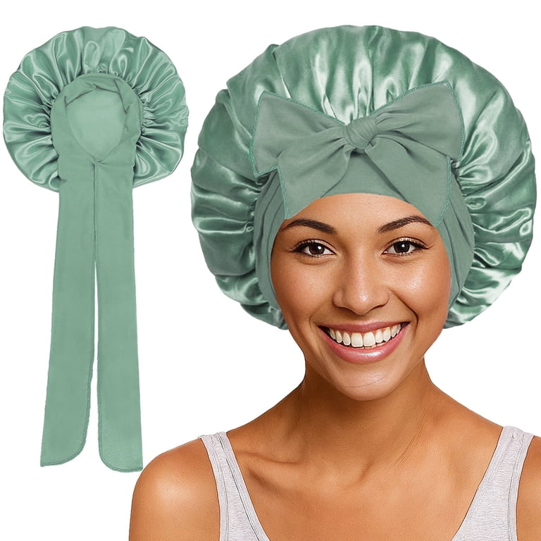Silk Bonnet for Sleeping Women Satin Bonnet Double Layer  display picture 2