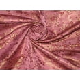 thumbnail image 1 of Silk Brocade Fabric Mauve, Maroon amp; Gold floral 44" wide BRO28[3], 1 of 3