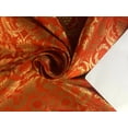 thumbnail image 1 of Silk Brocade fabric 44" wide BRO719C[1-6]available in 6 colors BURGANDY ,MANGO ,PURPLE ,GREY, BLUE ,ORANGE, 1 of 11