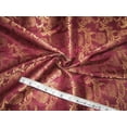 thumbnail image 1 of Silk Brocade fabric Burgundy x metallic gold color 44" wide BRO714[3], 1 of 4
