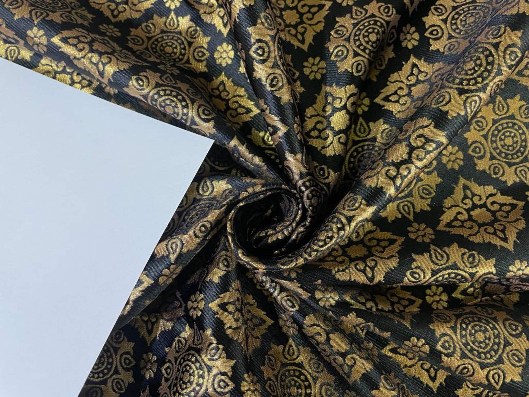 Gold Silk Brocade 448 Fabric main image 0