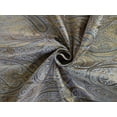 thumbnail image 1 of Silk Brocade fabric silver grey paisleys with gold metallic jacquard COLOR 44" wide BRO859[3], 1 of 4
