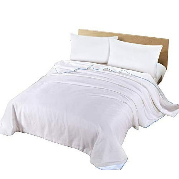 Silk Camel Luxury Comforter Filled with 100% Natural Long Strand Mulberry Silk for Summer - Queen Size