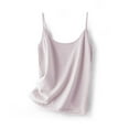 thumbnail image 1 of Silk Camisole Tops for Women Spaghetti Strap Tank Top Satin Cami Tops Crew Neck Silky Camis Basic Blose Shirts, 1 of 5