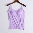 thumbnail image 1 of Silk Camisole Tops for Women with Chest Pad Crew Neck Camis Satin Tank Top Soft Spaghetti Strap Sleeveless Loose Blouse, 1 of 7