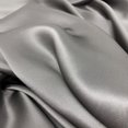 thumbnail image 1 of Silk Charmeuse Satin Fabric Soft Hypoallergenic Lightweight By The Yard For Sewing Shirts, Jackets, Pajamas, Bed Sheets, Tablecloths, & More - Grey (10 Yards), 1 of 2
