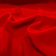 Silk Charmeuse Satin Fabric 45 Inch Pure Mulberry Shiny Soft Texture By The Yard & Wholesale - Red 10 Yards