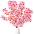 thumbnail image 1 of Dalrosia 3PCS Artificial Cherry Blossom Branches, Silk Cherry Blossom Flowers Long Stem Flowers for Tall Vase, Faux Flowers Arrangements for Wedding Party Home Decor, 1 of 7