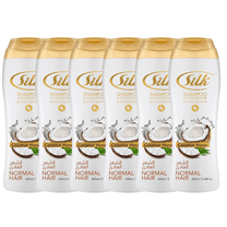 Silk Coconut Water 2-in-1 Shampoo and Conditioner, Hydrating & Gentle Formula for Normal Hair, All Hair Types, 13.6 fl oz​, 6 pack