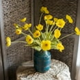 thumbnail image 1 of Silk Common Poppy Flower Stem 22" Tall, 1 of 7
