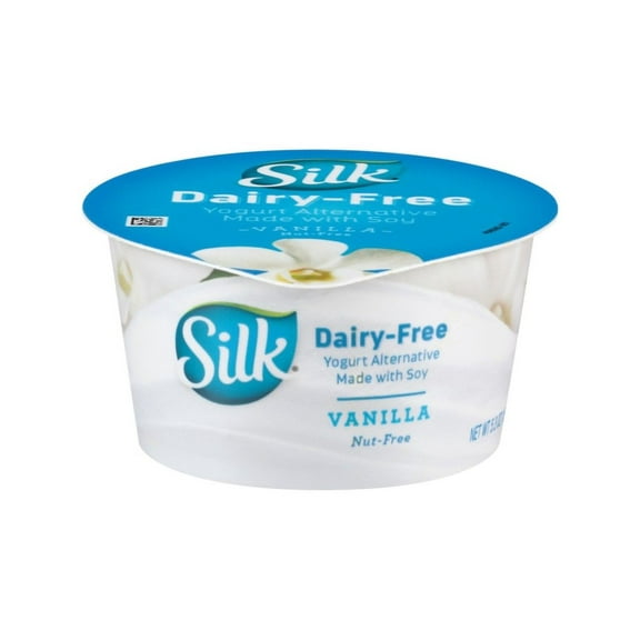 Silk Cultured Soy Vanilla Dairy Free Yogurt Alternative 5.3oz (PACK OF 8)