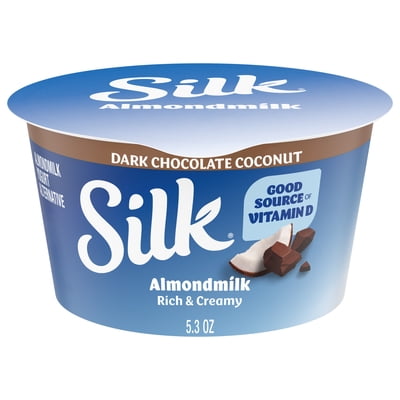 Silk Dairy Free, Dark Chocolate Coconut Plant Based, Almond Milk Yogurt Alternative Container, 5.3 oz