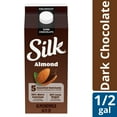 thumbnail image 1 of Silk Dairy Free, Gluten Free Dark Chocolate Almond Milk, Plant Based Milk Half Gallon, 64 fl oz, 1 of 17
