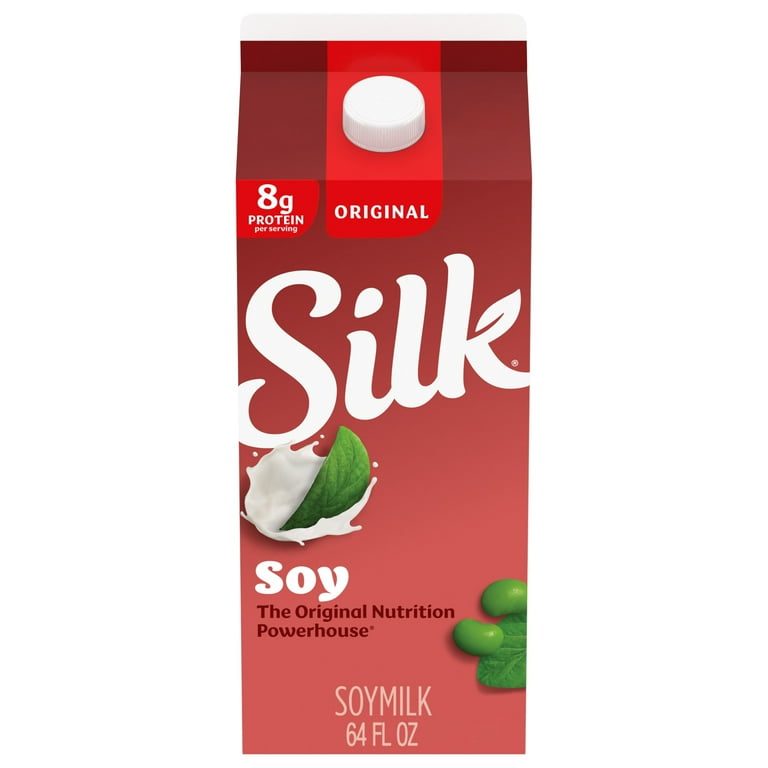 Soy Milk Silk Original Vegan Soy Milk, Dairy & Gluten Free, 64 fl oz