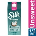 thumbnail image 1 of Silk Dairy Free, Gluten Free, Unsweet Coconut Milk, Plant Based Milk Half Gallon, 64 fl oz, 1 of 15