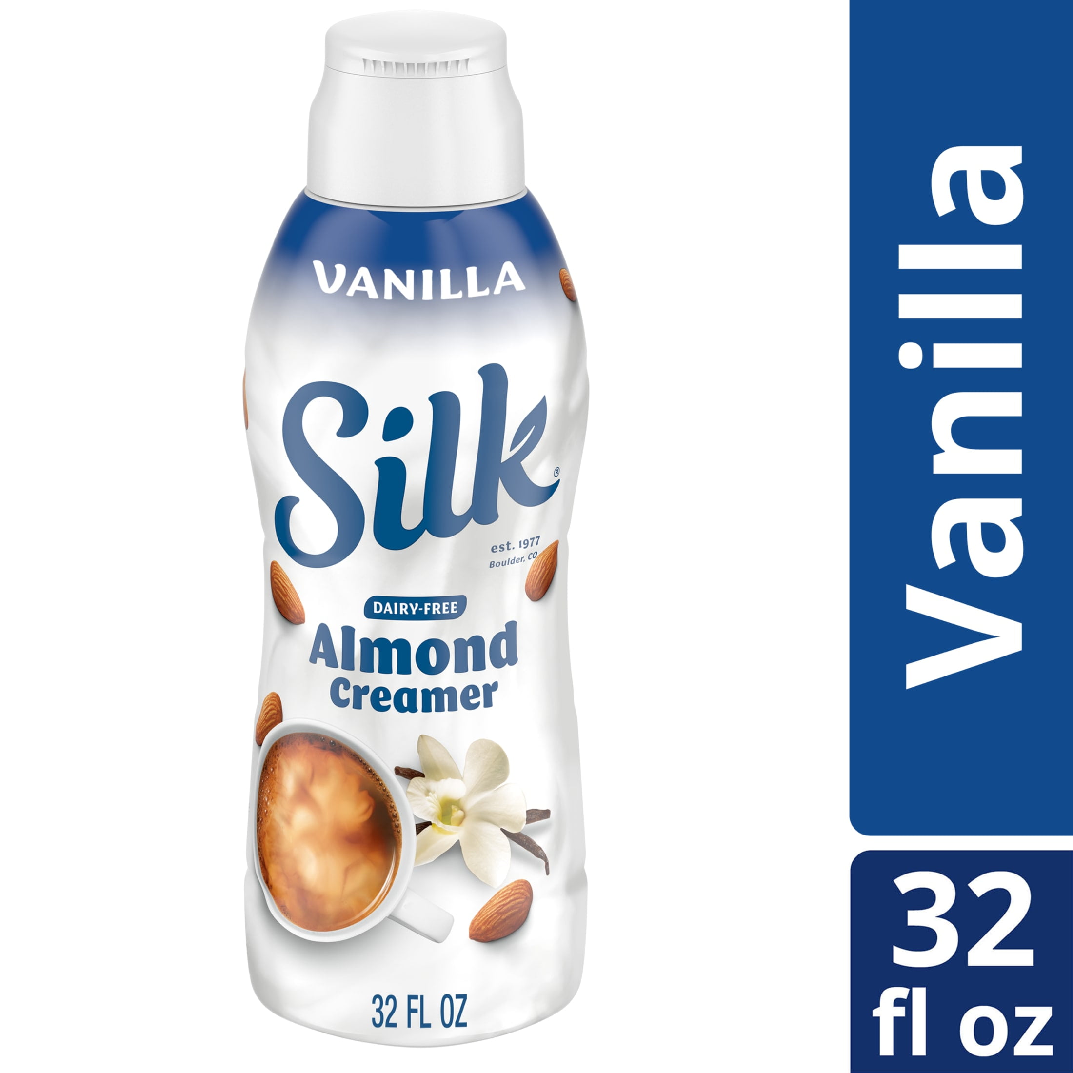 Silk Almond Creamer - Vegan, Dairy & Gluten Free Vanilla Flavor