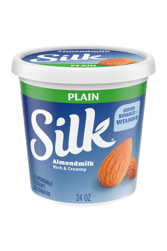 Dairy Free, Plain Plant Based, Almond Milk Yogurt Alternative Tub, 24 oz