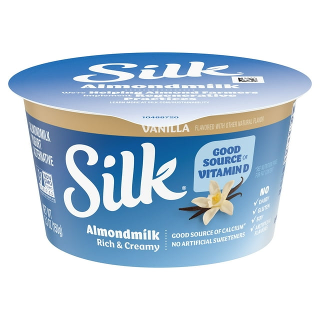 Silk Dairy Free, Vanilla Plant Based, Almond Milk Yogurt Alternative