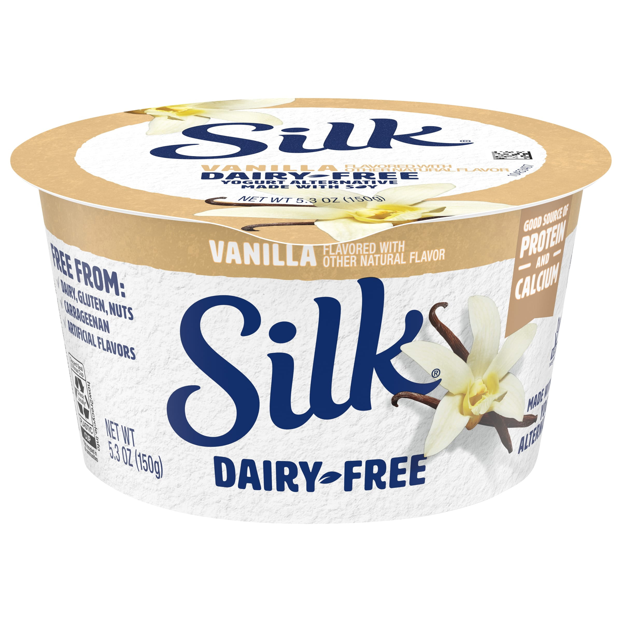 Silk Dairy Free, Vanilla Plant Based, Soy Milk Yogurt Alternative